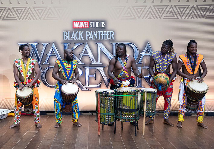 Asanti Dance Theatre at the Red Carpet Launch of Black Panther Wakander Forever